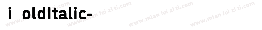 Di BoldItalic字体转换